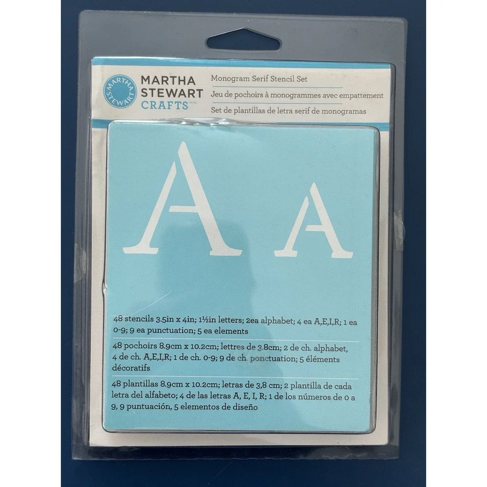 Martha‎ Stewart Monogram Serif Stencil Set 1.5